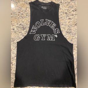 Darc Sport Wolves Gym Cut off tank in Black